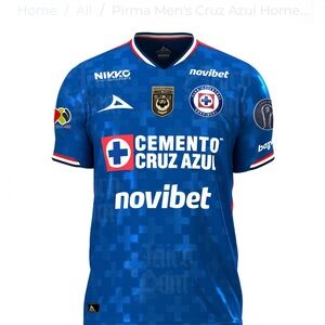 Men's Blue Soccer Jersey